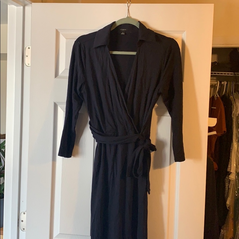 Navy Ann Taylor wrap dress